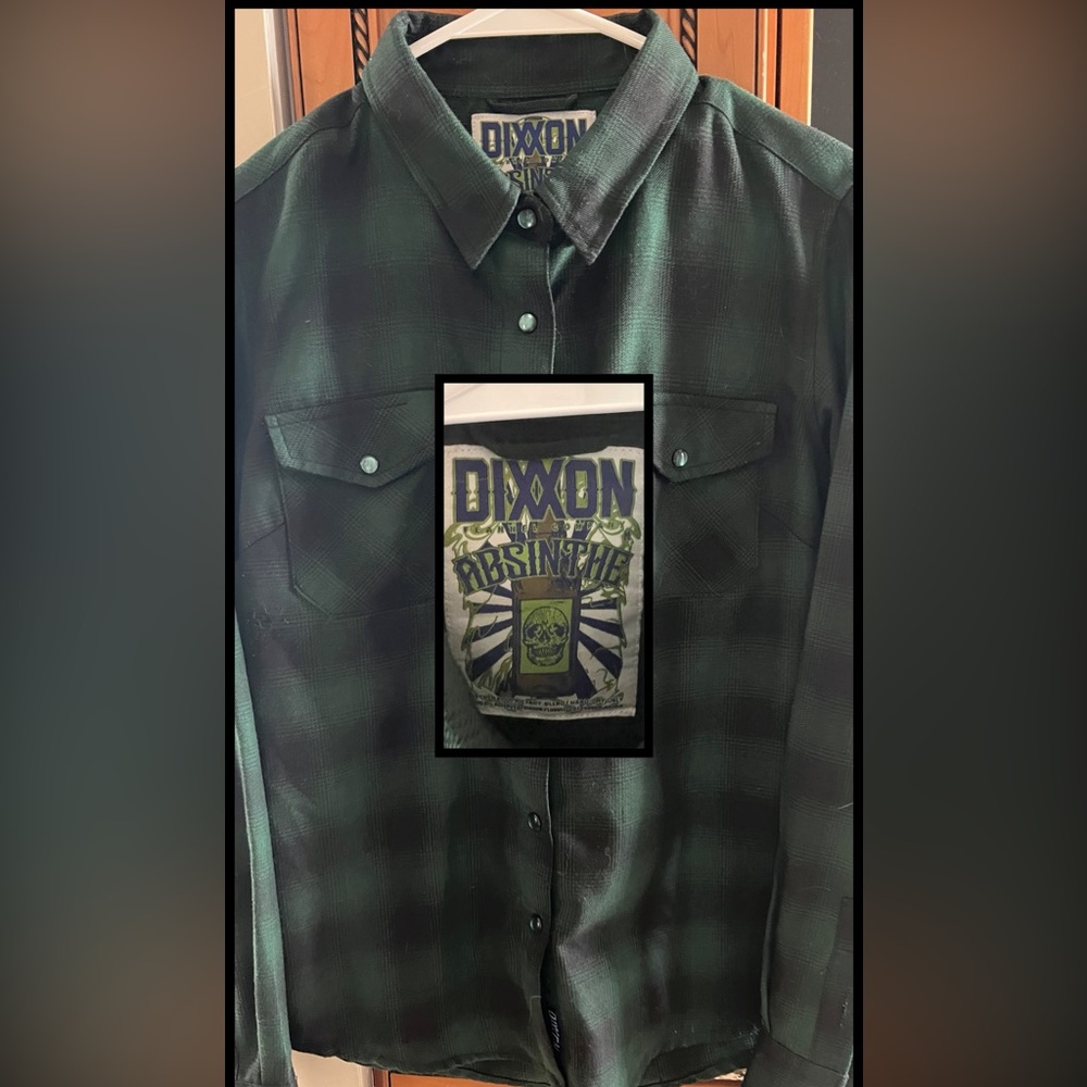Dixxon women’s Medium Absinthe Flannel